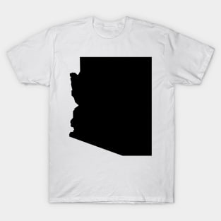 Arizona map in black T-Shirt